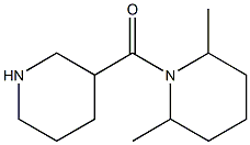 2,6-dimethyl-1-(piperidin-3-ylcarbonyl)piperidine Structure