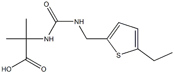 2-[({[(5-ethylthien-2-yl)methyl]amino}carbonyl)amino]-2-methylpropanoic acid Structure