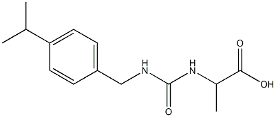 2-[({[4-(propan-2-yl)phenyl]methyl}carbamoyl)amino]propanoic acid Structure