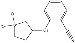 2-[(1,1-dioxidotetrahydrothien-3-yl)amino]benzonitrile Structure
