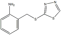 2-[(1,3,4-thiadiazol-2-ylsulfanyl)methyl]aniline 구조식 이미지