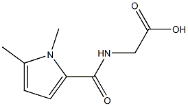 2-[(1,5-dimethyl-1H-pyrrol-2-yl)formamido]acetic acid 구조식 이미지