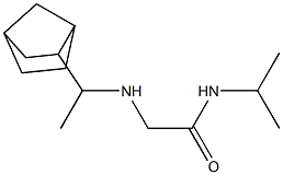 2-[(1-{bicyclo[2.2.1]heptan-2-yl}ethyl)amino]-N-(propan-2-yl)acetamide 구조식 이미지