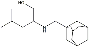 2-[(1-adamantylmethyl)amino]-4-methylpentan-1-ol Structure