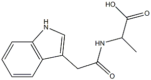 2-[(1H-indol-3-ylacetyl)amino]propanoic acid Structure