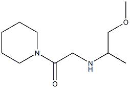 2-[(1-methoxypropan-2-yl)amino]-1-(piperidin-1-yl)ethan-1-one Structure