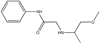 2-[(1-methoxypropan-2-yl)amino]-N-phenylacetamide 구조식 이미지