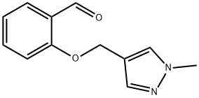 2-[(1-methyl-1H-pyrazol-4-yl)methoxy]benzaldehyde Structure