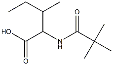 2-[(2,2-dimethylpropanoyl)amino]-3-methylpentanoic acid Structure