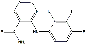 2-[(2,3,4-trifluorophenyl)amino]pyridine-3-carbothioamide Structure