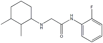 2-[(2,3-dimethylcyclohexyl)amino]-N-(2-fluorophenyl)acetamide Structure