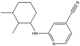 2-[(2,3-dimethylcyclohexyl)amino]pyridine-4-carbonitrile 구조식 이미지