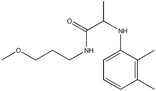 2-[(2,3-dimethylphenyl)amino]-N-(3-methoxypropyl)propanamide Structure