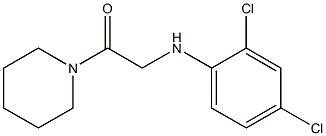 2-[(2,4-dichlorophenyl)amino]-1-(piperidin-1-yl)ethan-1-one 구조식 이미지