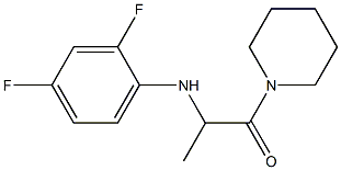 2-[(2,4-difluorophenyl)amino]-1-(piperidin-1-yl)propan-1-one Structure