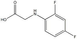 2-[(2,4-difluorophenyl)amino]acetic acid Structure