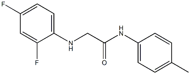 2-[(2,4-difluorophenyl)amino]-N-(4-methylphenyl)acetamide Structure