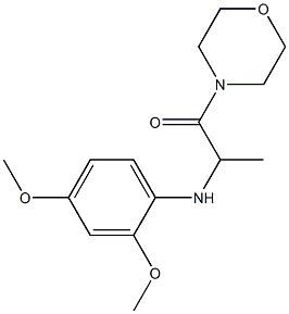 2-[(2,4-dimethoxyphenyl)amino]-1-(morpholin-4-yl)propan-1-one 구조식 이미지
