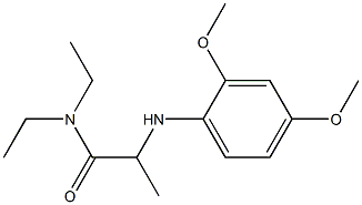 2-[(2,4-dimethoxyphenyl)amino]-N,N-diethylpropanamide Structure