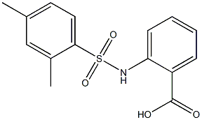 2-[(2,4-dimethylbenzene)sulfonamido]benzoic acid Structure