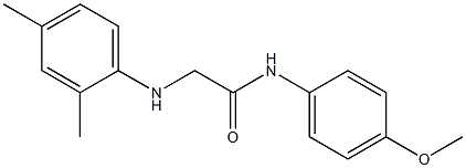 2-[(2,4-dimethylphenyl)amino]-N-(4-methoxyphenyl)acetamide Structure