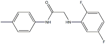 2-[(2,5-difluorophenyl)amino]-N-(4-methylphenyl)acetamide Structure