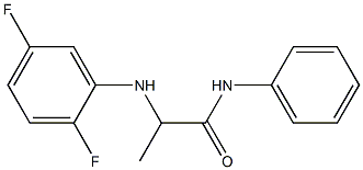 2-[(2,5-difluorophenyl)amino]-N-phenylpropanamide Structure