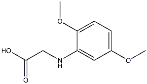 2-[(2,5-dimethoxyphenyl)amino]acetic acid 구조식 이미지