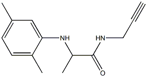 2-[(2,5-dimethylphenyl)amino]-N-(prop-2-yn-1-yl)propanamide Structure