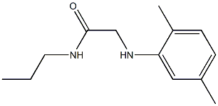 2-[(2,5-dimethylphenyl)amino]-N-propylacetamide 구조식 이미지
