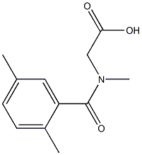 2-[(2,5-dimethylphenyl)-N-methylformamido]acetic acid Structure