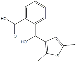 2-[(2,5-dimethylthiophen-3-yl)(hydroxy)methyl]benzoic acid Structure