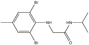 2-[(2,6-dibromo-4-methylphenyl)amino]-N-(propan-2-yl)acetamide 구조식 이미지