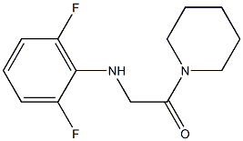 2-[(2,6-difluorophenyl)amino]-1-(piperidin-1-yl)ethan-1-one 구조식 이미지