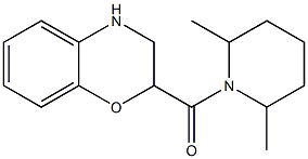 2-[(2,6-dimethylpiperidin-1-yl)carbonyl]-3,4-dihydro-2H-1,4-benzoxazine Structure