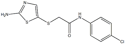 2-[(2-amino-1,3-thiazol-5-yl)sulfanyl]-N-(4-chlorophenyl)acetamide Structure