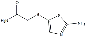 2-[(2-amino-1,3-thiazol-5-yl)thio]acetamide 구조식 이미지