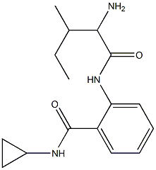 2-[(2-amino-3-methylpentanoyl)amino]-N-cyclopropylbenzamide Structure