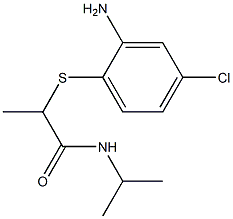 2-[(2-amino-4-chlorophenyl)sulfanyl]-N-(propan-2-yl)propanamide 구조식 이미지