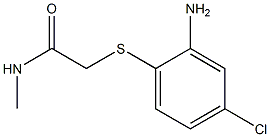 2-[(2-amino-4-chlorophenyl)sulfanyl]-N-methylacetamide 구조식 이미지