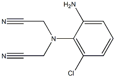 2-[(2-amino-6-chlorophenyl)(cyanomethyl)amino]acetonitrile 구조식 이미지