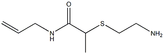 2-[(2-aminoethyl)sulfanyl]-N-(prop-2-en-1-yl)propanamide 구조식 이미지