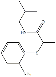 2-[(2-aminophenyl)sulfanyl]-N-(2-methylpropyl)propanamide Structure