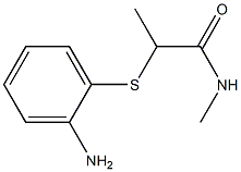 2-[(2-aminophenyl)sulfanyl]-N-methylpropanamide 구조식 이미지