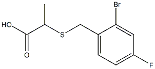 2-[(2-bromo-4-fluorobenzyl)thio]propanoic acid 구조식 이미지