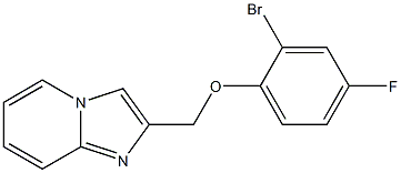 2-[(2-bromo-4-fluorophenoxy)methyl]imidazo[1,2-a]pyridine Structure