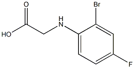 2-[(2-bromo-4-fluorophenyl)amino]acetic acid 구조식 이미지