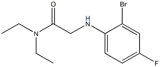 2-[(2-bromo-4-fluorophenyl)amino]-N,N-diethylacetamide 구조식 이미지