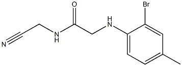 2-[(2-bromo-4-methylphenyl)amino]-N-(cyanomethyl)acetamide 구조식 이미지