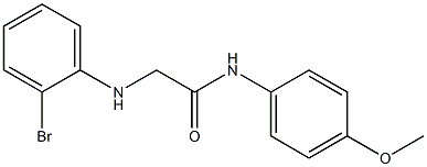 2-[(2-bromophenyl)amino]-N-(4-methoxyphenyl)acetamide Structure